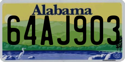 AL license plate 64AJ903