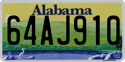 AL license plate 64AJ910