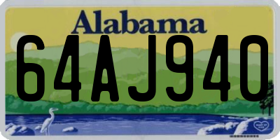AL license plate 64AJ940