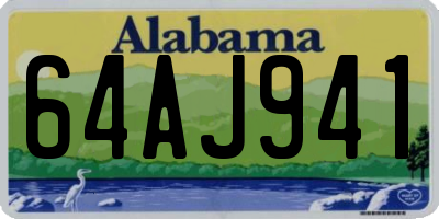 AL license plate 64AJ941