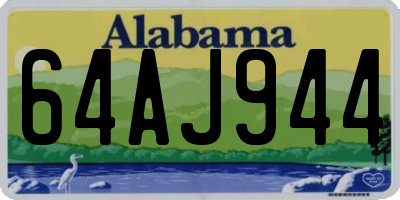 AL license plate 64AJ944