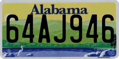 AL license plate 64AJ946