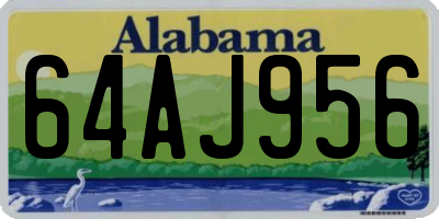 AL license plate 64AJ956
