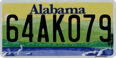 AL license plate 64AK079