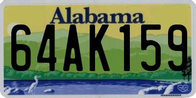AL license plate 64AK159