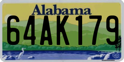 AL license plate 64AK179