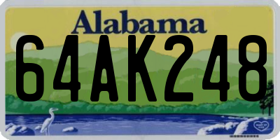 AL license plate 64AK248