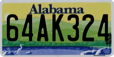 AL license plate 64AK324