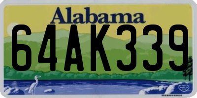 AL license plate 64AK339