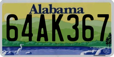 AL license plate 64AK367