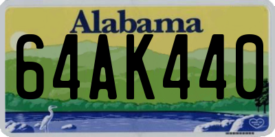 AL license plate 64AK440