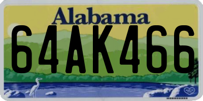 AL license plate 64AK466