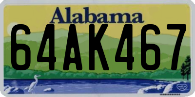 AL license plate 64AK467