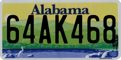 AL license plate 64AK468