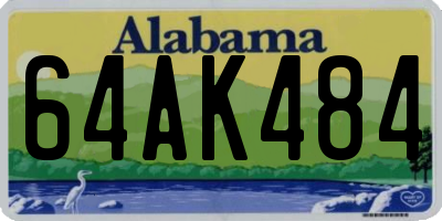 AL license plate 64AK484