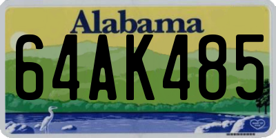 AL license plate 64AK485
