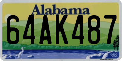 AL license plate 64AK487