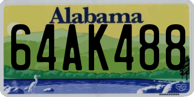 AL license plate 64AK488