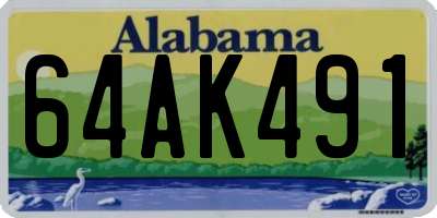 AL license plate 64AK491