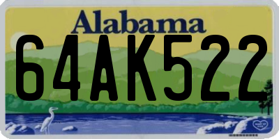 AL license plate 64AK522