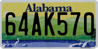 AL license plate 64AK570