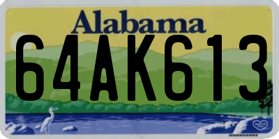 AL license plate 64AK613