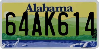 AL license plate 64AK614