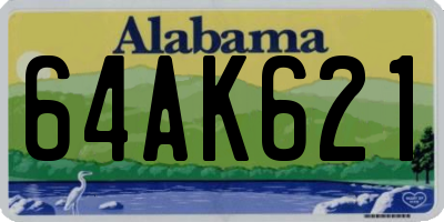 AL license plate 64AK621