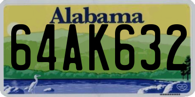 AL license plate 64AK632