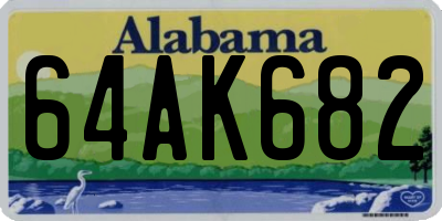AL license plate 64AK682