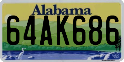 AL license plate 64AK686
