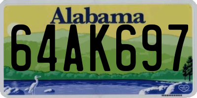 AL license plate 64AK697