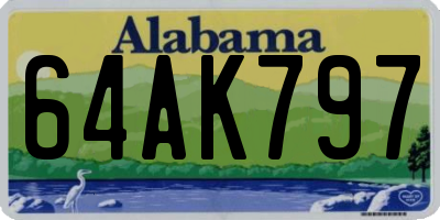 AL license plate 64AK797