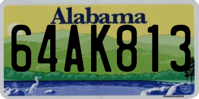 AL license plate 64AK813