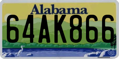 AL license plate 64AK866