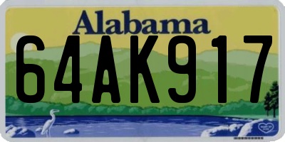 AL license plate 64AK917