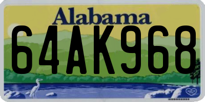 AL license plate 64AK968
