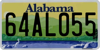 AL license plate 64AL055