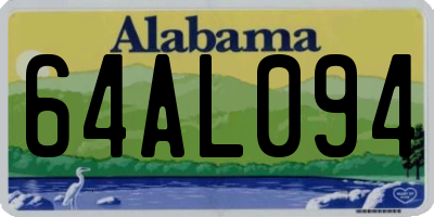 AL license plate 64AL094