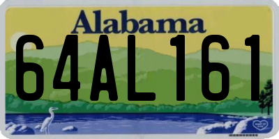 AL license plate 64AL161