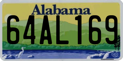 AL license plate 64AL169