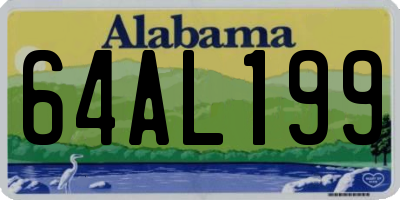 AL license plate 64AL199