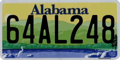 AL license plate 64AL248