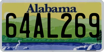 AL license plate 64AL269