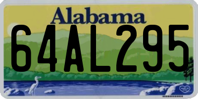 AL license plate 64AL295