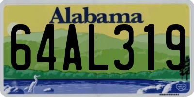AL license plate 64AL319