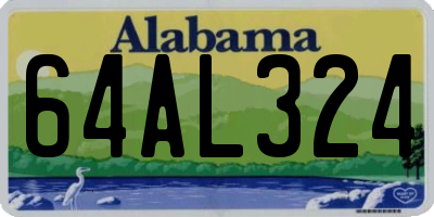AL license plate 64AL324