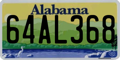 AL license plate 64AL368