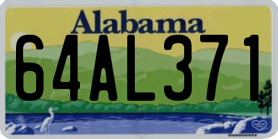 AL license plate 64AL371