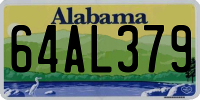 AL license plate 64AL379